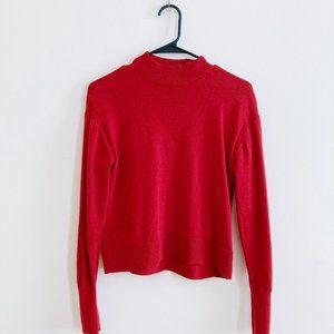 Everlane Cropped Mock Neck Sweater - 96% Wool - Size XS